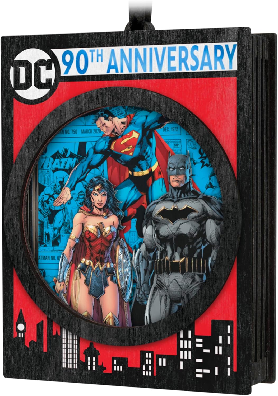Hallmark Keepsake Christmas Ornament 2025, DC Comics 90th Anniversary, Papercraft, Gifts for DC Comics Fans