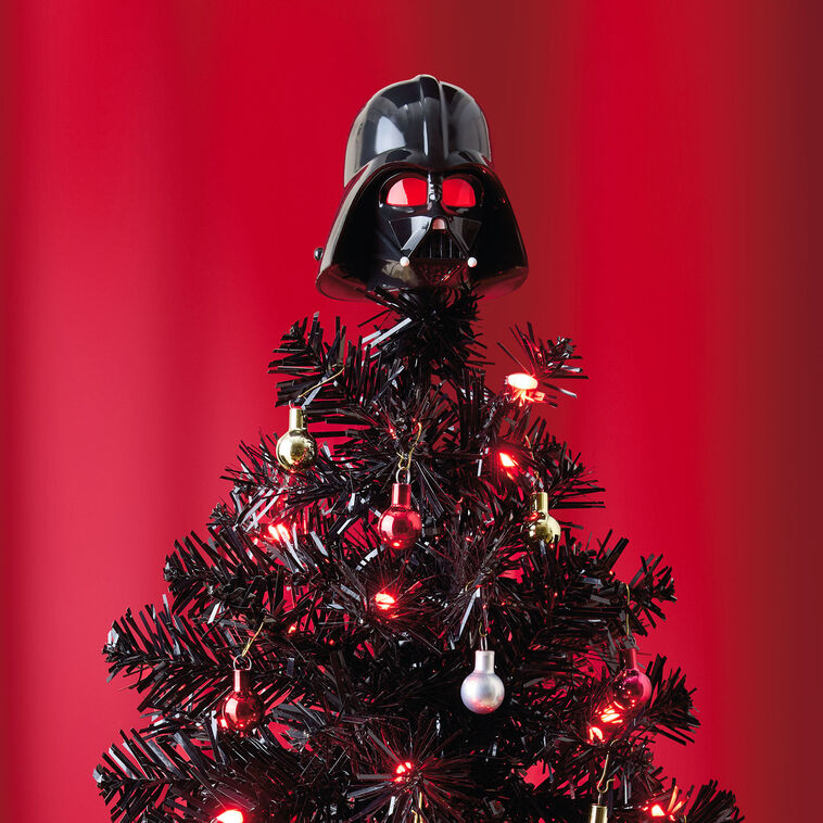 Hallmark Keepsake Ornament 2026 Mini Star Wars Darth Vader ShowToppers Musical Tree Topper With Light, 3"