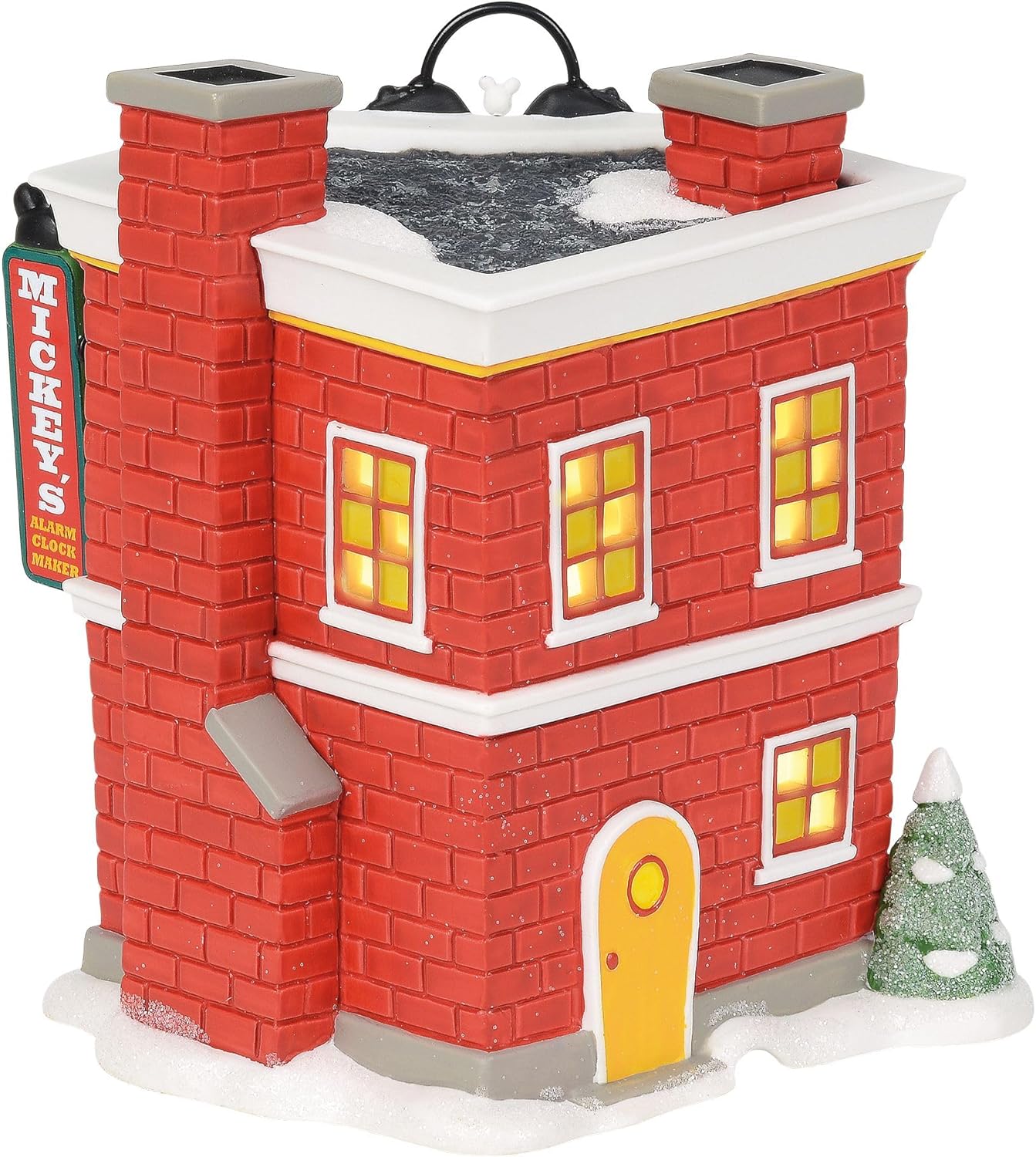 Department 56 Disney Mickey's Alarm Clock Shop Village Lit Building, Multicolor by Enesco - BCGiftMall