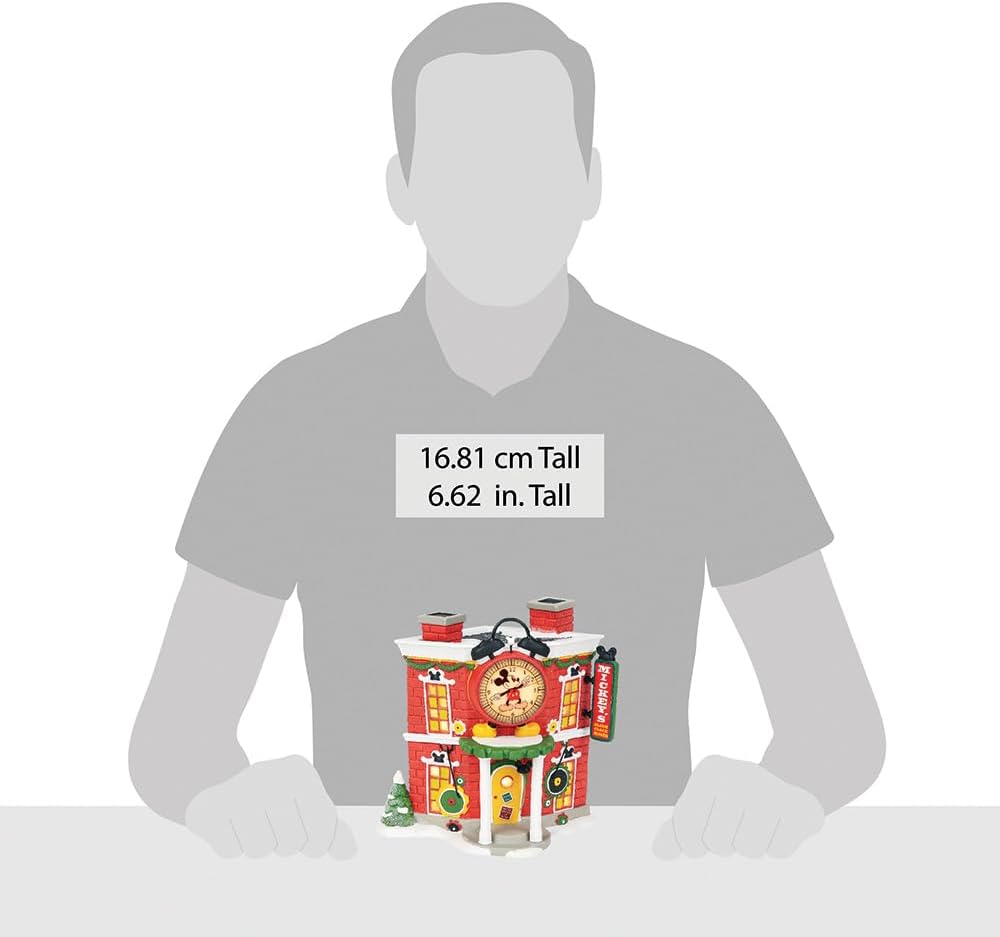 Department 56 Disney Mickey's Alarm Clock Shop Village Lit Building, Multicolor by Enesco - BCGiftMall