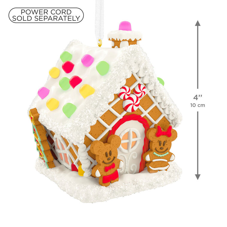 2026 Hallmark Christmas Ornament Disney Mickey and Friends Jolly Gingerbread House Musical Ornament With Light