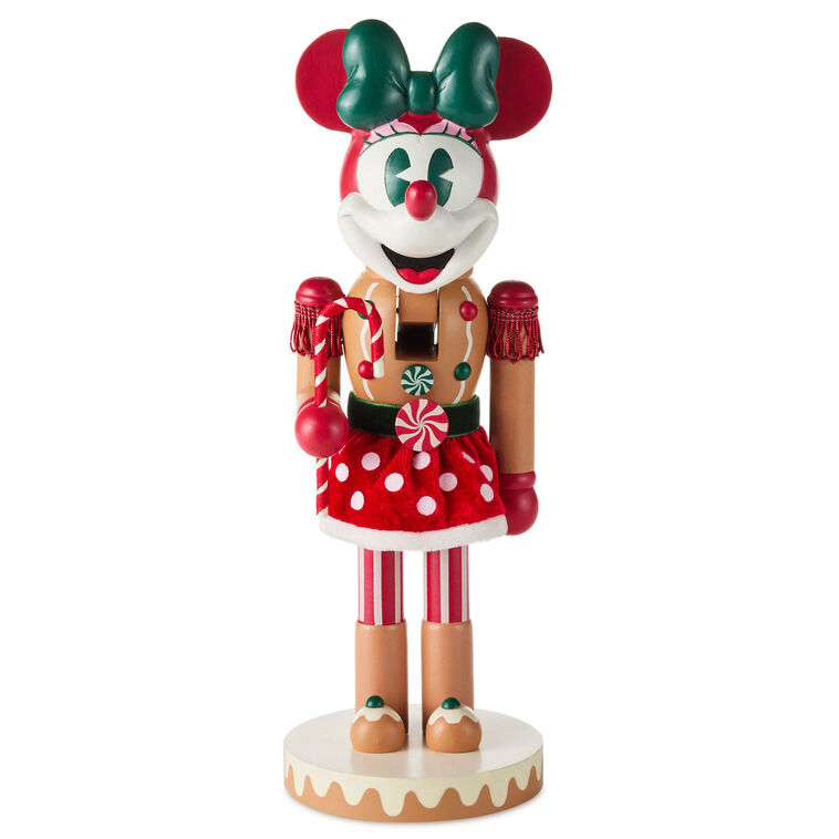 Disney Minnie Mouse Gingerbread Nutcracker Figurine, 12.2" by Hallmark