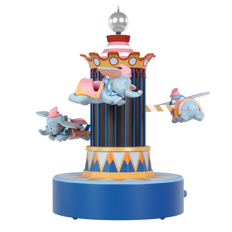 Hallmark 2026 Christmas Disney Parks Memories 70 Years of Disneyland Dumbo the Flying Elephant Musical Ornament With Light and Motion