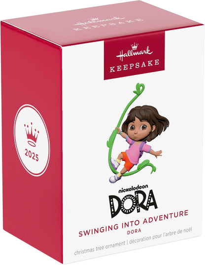 Hallmark Keepsake Christmas Ornament 2025, Nickelodeon Dora Swinging Into Adventure, Cartoon Gifts