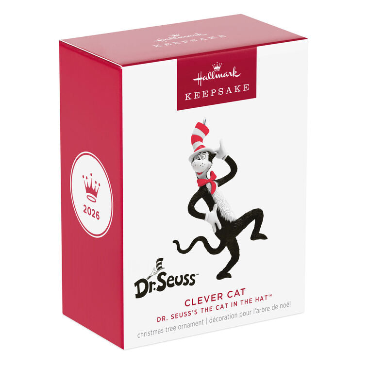 Hallmark 2026 Christmas Ornament Dr. Seuss's The Cat in the Hat Clever Cat