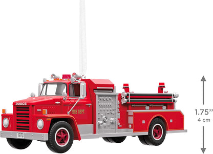Hallmark Keepsake Christmas Ornament 2026, Fire Brigade 1973 Dodge C800 Fire Engine 2026 with Light, Hobby Gifts