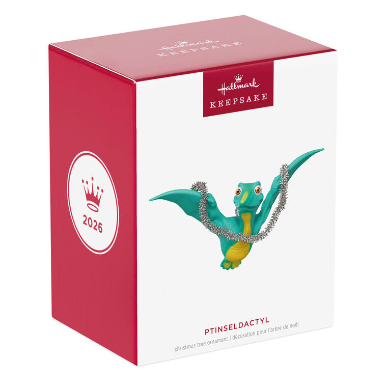 Hallmark 2026 Christmas Ornament Ptinseldactyl