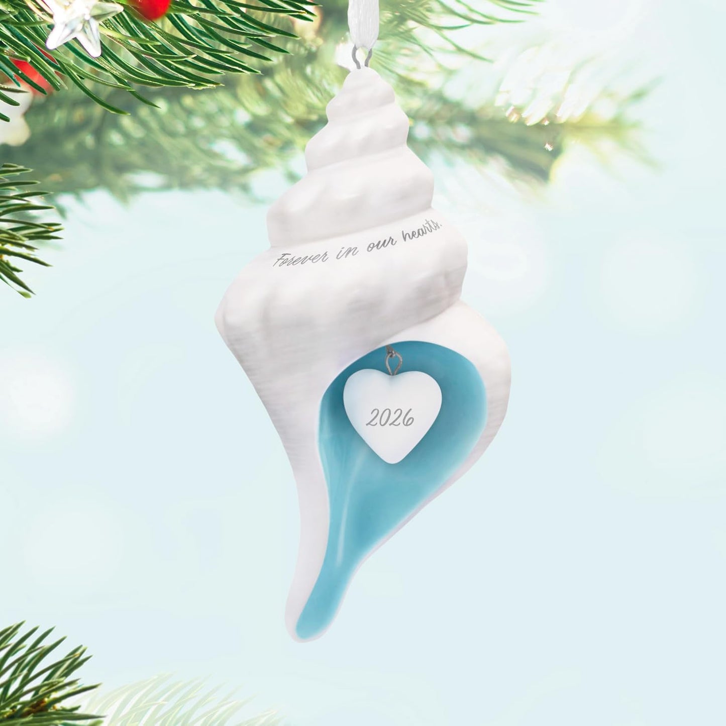 Hallmark Keepsake Christmas Ornament Forever in Our Hearts Shell 2026