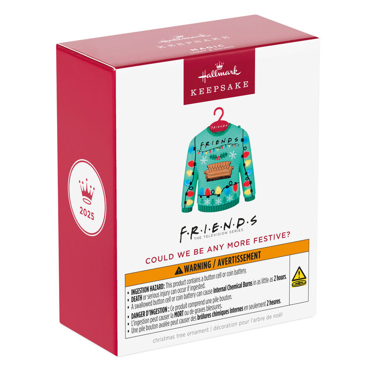Hallmark 2025 Friends Could We Be Any More Festive? Musical Ornament With Light - BCGiftMall