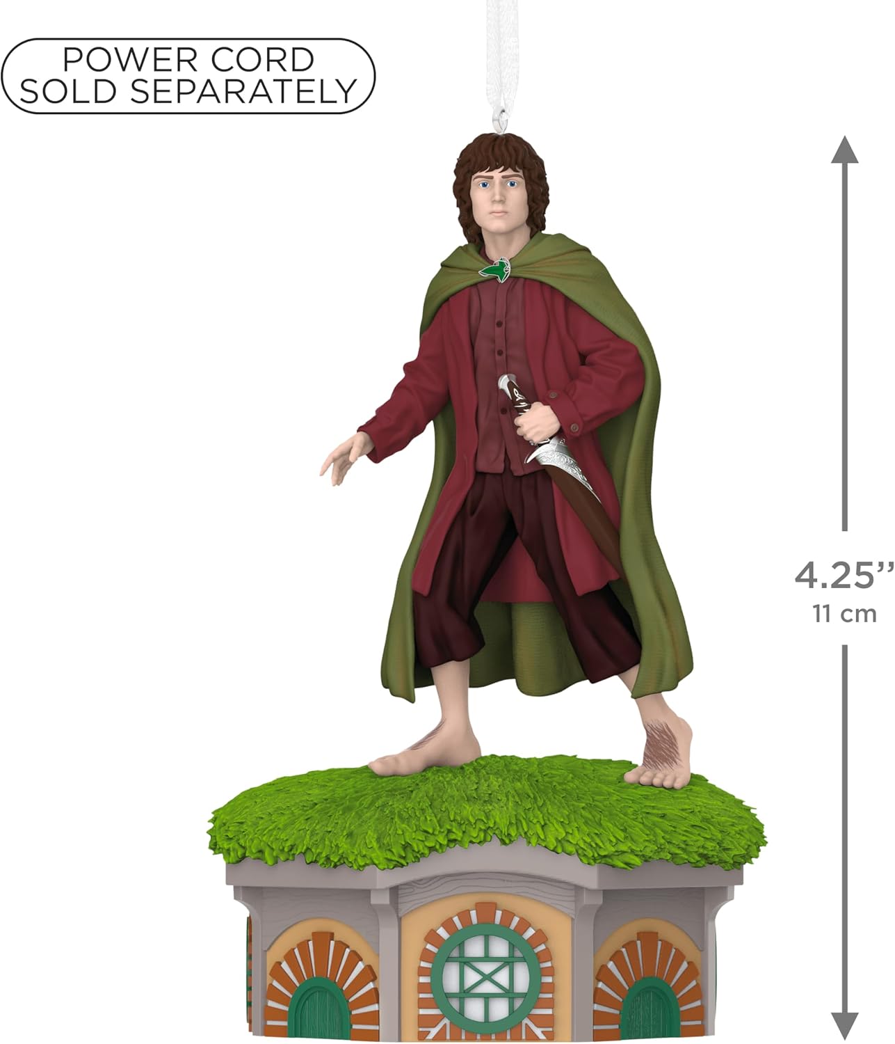 Hallmark Keepsake Christmas Ornament 2026, Lord of the Rings: The Fellowship of the Ring Collection Frodo Baggins with Light and Sound, Movie Gifts