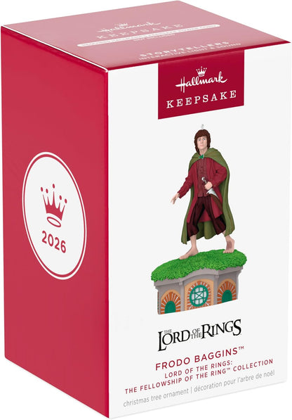 Hallmark Keepsake Christmas Ornament 2026, Lord of the Rings: The Fellowship of the Ring Collection Frodo Baggins with Light and Sound, Movie Gifts
