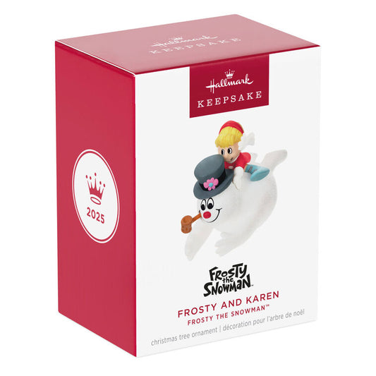 Hallmark Keepsake Christmas Ornament 2025, Frosty The Snowman Frosty and Karen, Christmas Movie Gifts - BCGiftMall