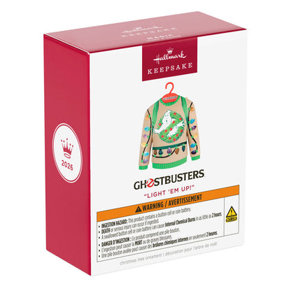 Hallmark 2026 Christmas Ornament Ghostbusters "Light 'Em Up!" Ornament With Light and Sound
