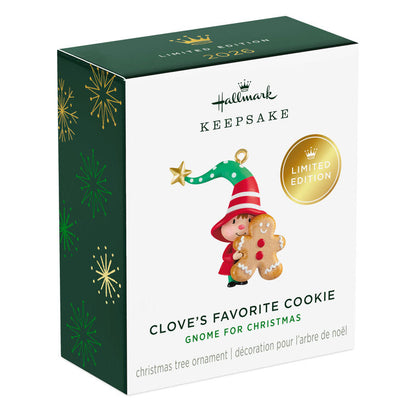2026 Limited Edition Hallmark Christmas Ornament Gnome for Christmas Clove's Favorite Cookie