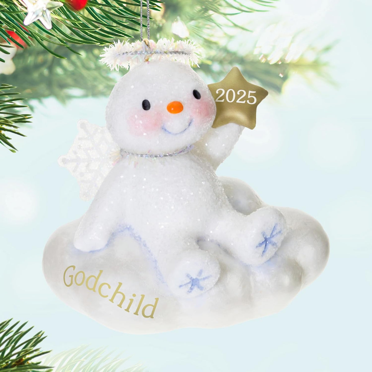 Hallmark Keepsake Christmas Ornament 2025, Godchild Snow Angel