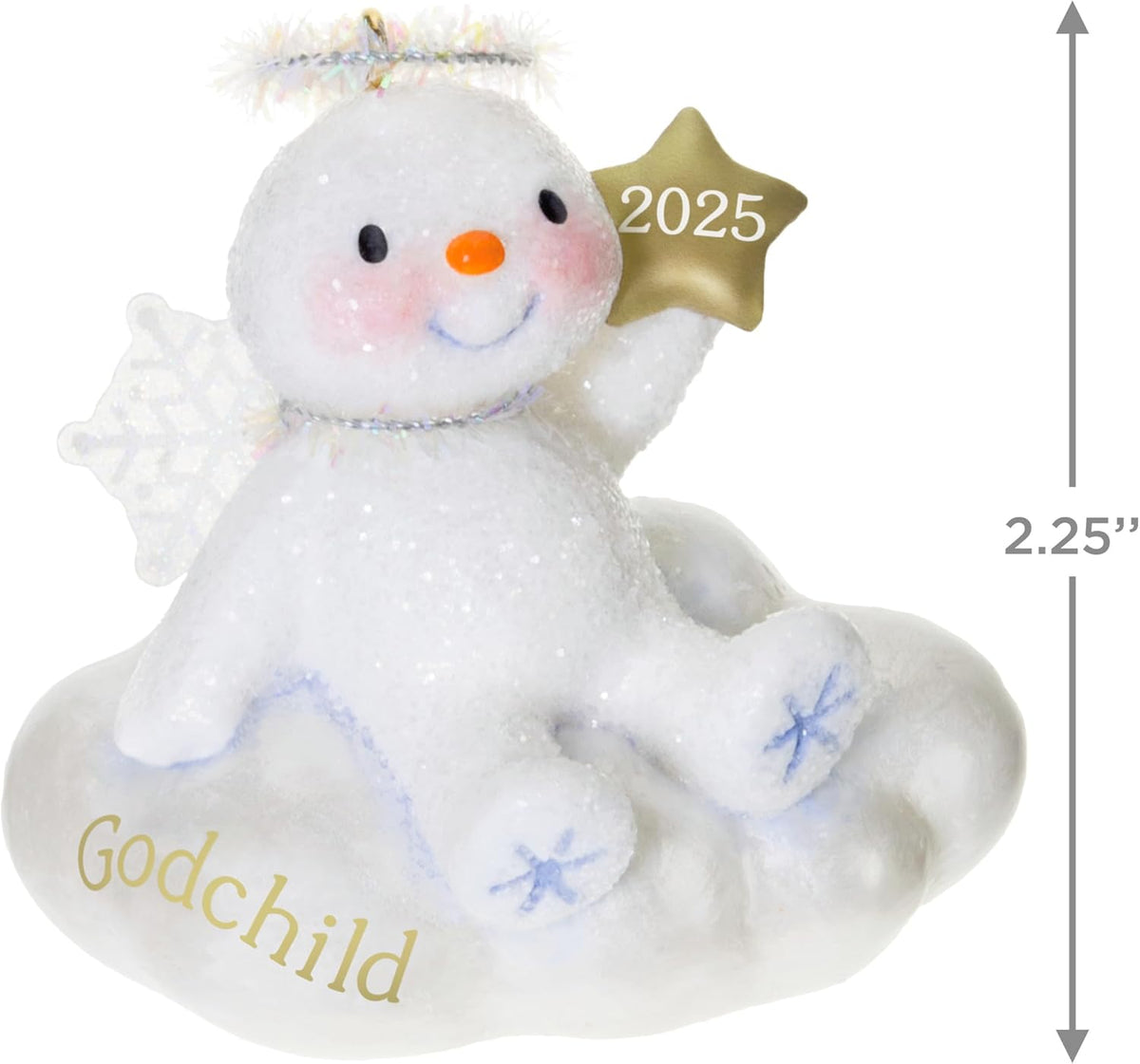 Hallmark Keepsake Christmas Ornament 2025, Godchild Snow Angel