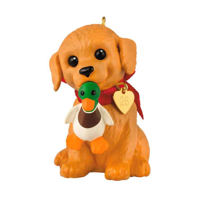 Hallmark 2026 Christmas Ornament Puppy Love Golden Retriever