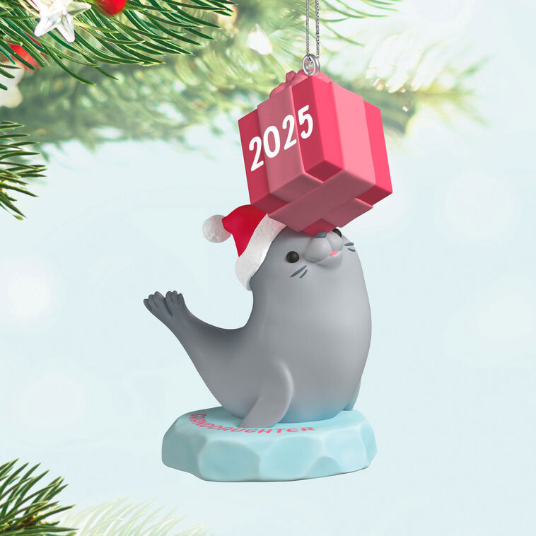 Hallmark Keepsake Christmas Granddaughter Seal 2025 Ornament