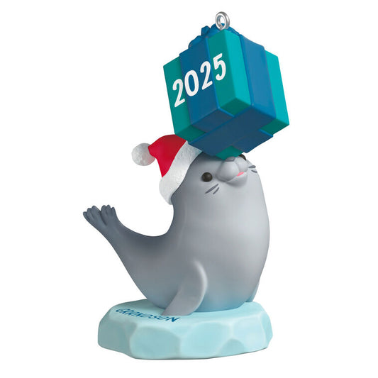 Hallmark Keepsake Christmas Ornament 2025, Grandson Seal - BCGiftMall