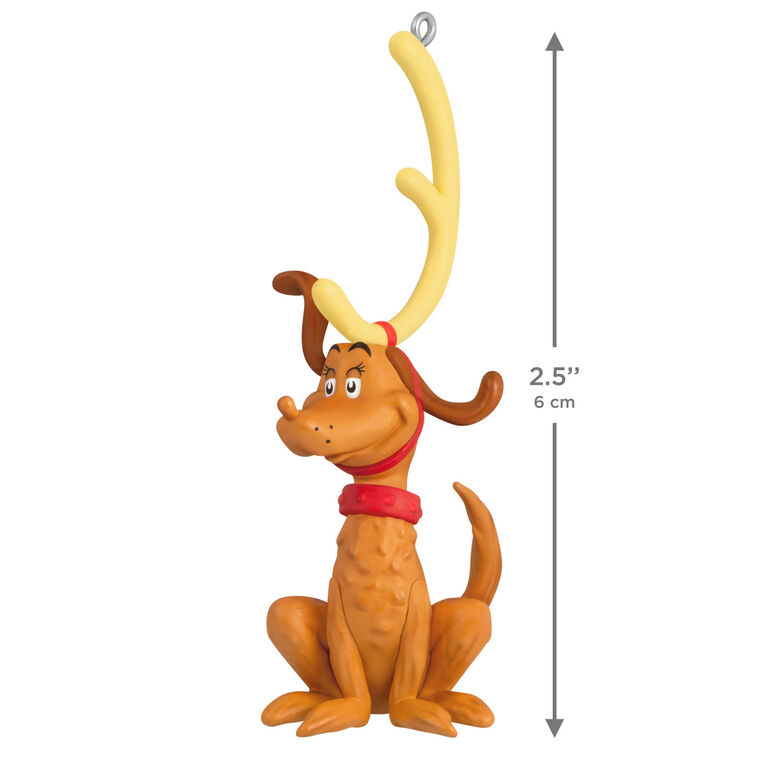 Hallmark 2026 Dr. Seuss's How the Grinch Stole Christmas! Max the Reindeer Dog Ornament