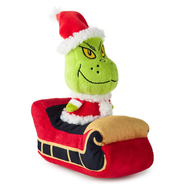 Hallmark Dr. Seuss's How the Grinch Stole Christmas! Sleigh Plush With Pullback Motion, 8.25"