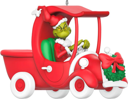 Hallmark Keepsake Christmas Ornament 2026, Dr. Seuss's How the Grinch Stole Christmas! A Grinchy Sleigh On the Way, Gifts for Dr. Seuss Fans