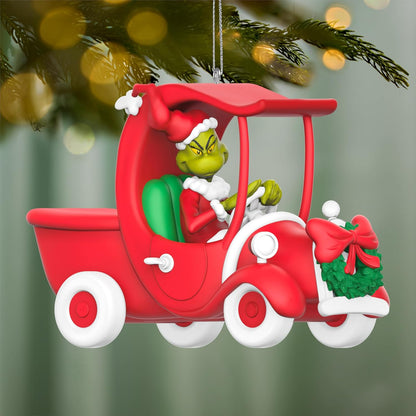 Hallmark Keepsake Christmas Ornament 2026, Dr. Seuss's How the Grinch Stole Christmas! A Grinchy Sleigh On the Way, Gifts for Dr. Seuss Fans