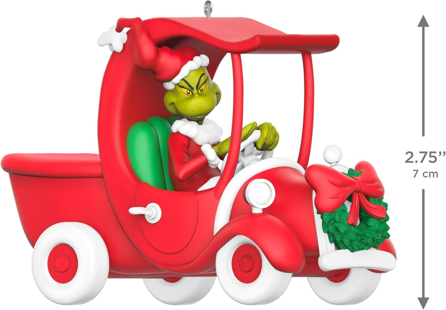 Hallmark Keepsake Christmas Ornament 2026, Dr. Seuss's How the Grinch Stole Christmas! A Grinchy Sleigh On the Way, Gifts for Dr. Seuss Fans