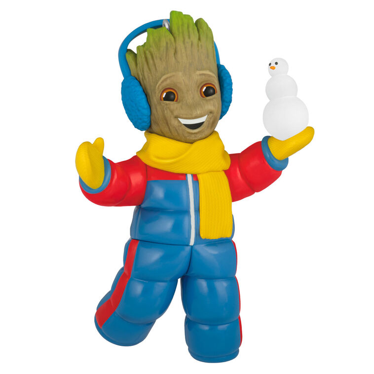 2026 Hallmark Christmas Ornament Marvel Studios I Am Groot Snow Day