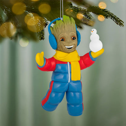 2026 Hallmark Christmas Ornament Marvel Studios I Am Groot Snow Day