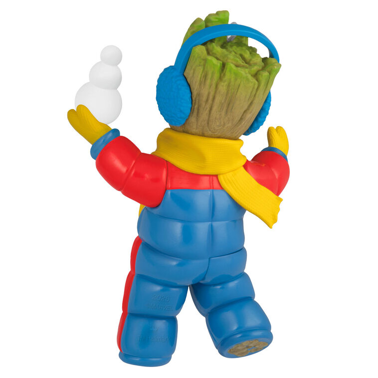 2026 Hallmark Christmas Ornament Marvel Studios I Am Groot Snow Day