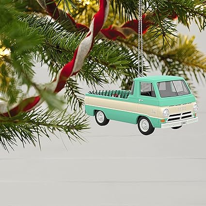 Hallmark Keepsake Christmas Ornament 2021, 1966 Dodge A-100 All-American Trucks, Metal Multi-Color 1999QXR9242