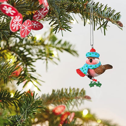 Hallmark Keepsake Christmas Ornament 2021, Mini Cozy Lil' Critters Bird, 1.2"