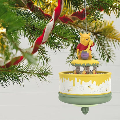 Hallmark Keepsake Christmas Ornament 2021, Disney Winnie The Pooh and The Honey Tree 55th Anniversary, Motion