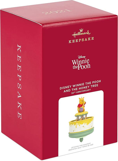 Hallmark Keepsake Christmas Ornament 2021, Disney Winnie The Pooh and The Honey Tree 55th Anniversary, Motion
