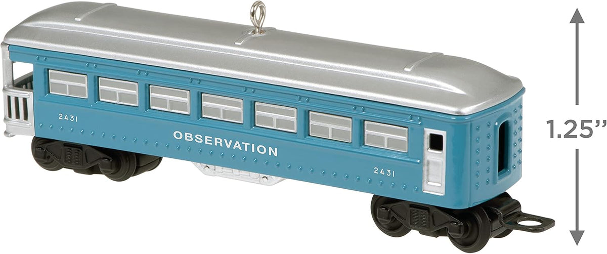 Hallmark Keepsake Christmas Ornament 2021, Lionel 2431 Observation Car, Metal