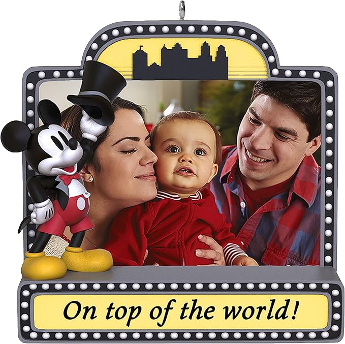 Hallmark Keepsake Christmas Ornament 2021 On Top of the World! Disney Mickey Mouse