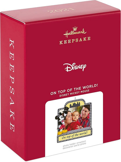 Hallmark Keepsake Christmas Ornament 2021 On Top of the World! Disney Mickey Mouse