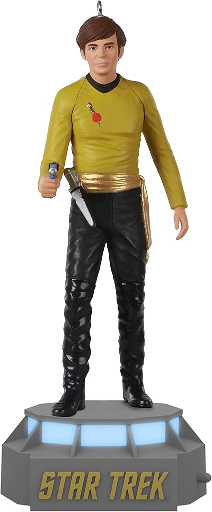 Hallmark Keepsake Christmas Ornament 2021, Star Trek Mirror, Mirror Collection Ensign Pavel Chekov, Storytellers Light and Sound