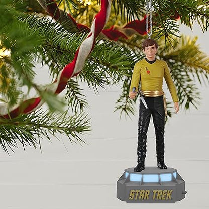 Hallmark Keepsake Christmas Ornament 2021, Star Trek Mirror, Mirror Collection Ensign Pavel Chekov, Storytellers Light and Sound