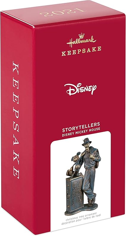 Hallmark Keepsake Christmas Ornament 2021, Disney Mickey Mouse Storytellers Statue