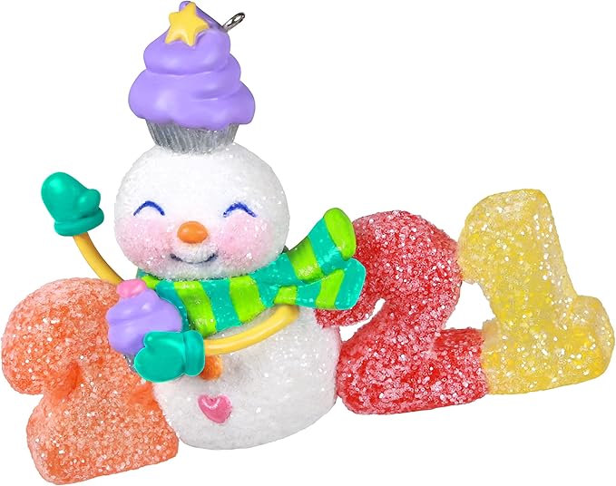 Hallmark Keepsake Christmas Ornament, Year Dated 2021, Sweet Decade