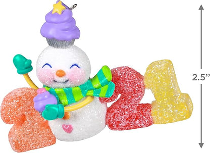 Hallmark Keepsake Christmas Ornament, Year Dated 2021, Sweet Decade