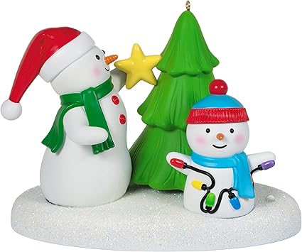 Hallmark Keepsake Christmas Ornament 2021, Tangled Up in Christmas Snowmen, Musical