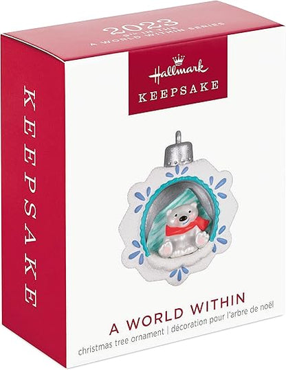 Hallmark Keepsake 1.3" Miniature Christmas Ornament 2023, A World Within Mini, Gifts for Her