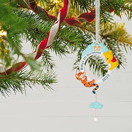 Hallmark Keepsake Christmas Ornament 2023, Disney Winnie The Pooh Baby's First Christmas