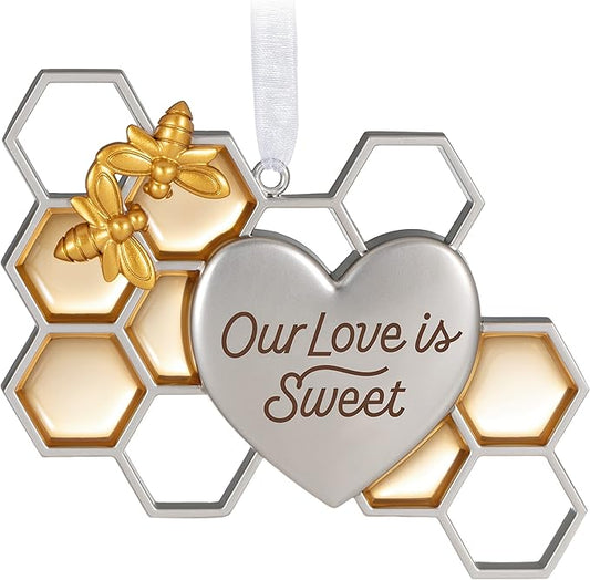 Hallmark Keepsake Christmas Ornament 2023, Our Love is Sweet, Bee and Honeycomb