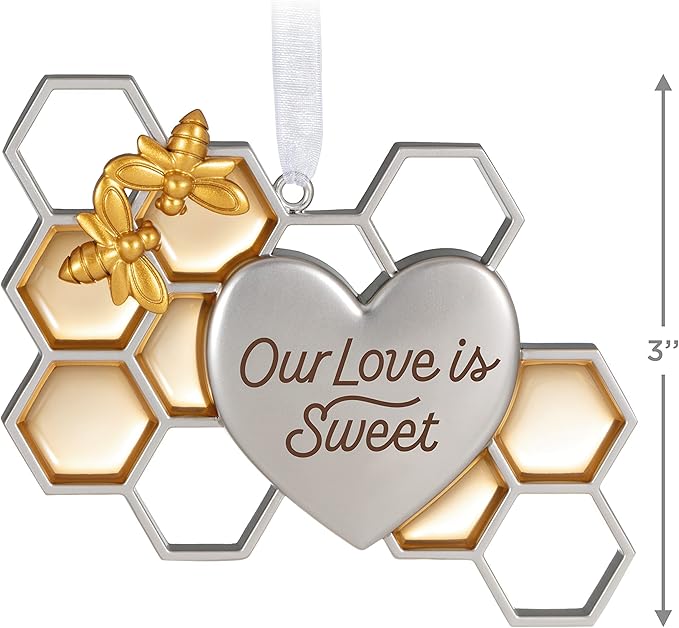 Hallmark Keepsake Christmas Ornament 2023, Our Love is Sweet, Bee and Honeycomb