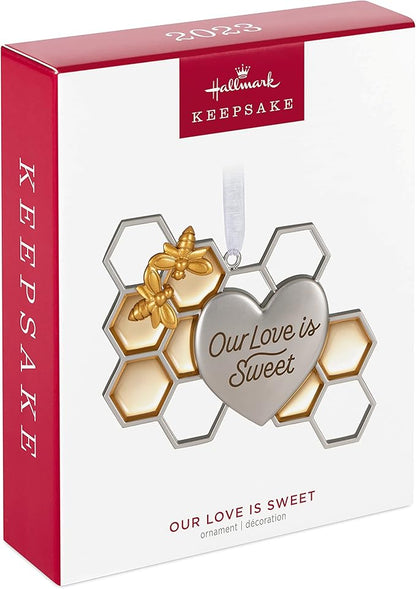 Hallmark Keepsake Christmas Ornament 2023, Our Love is Sweet, Bee and Honeycomb