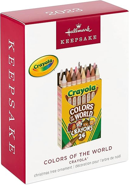 Hallmark Keepsake Christmas Ornament 2023, Crayola Colors of The World, Gifts for Kids